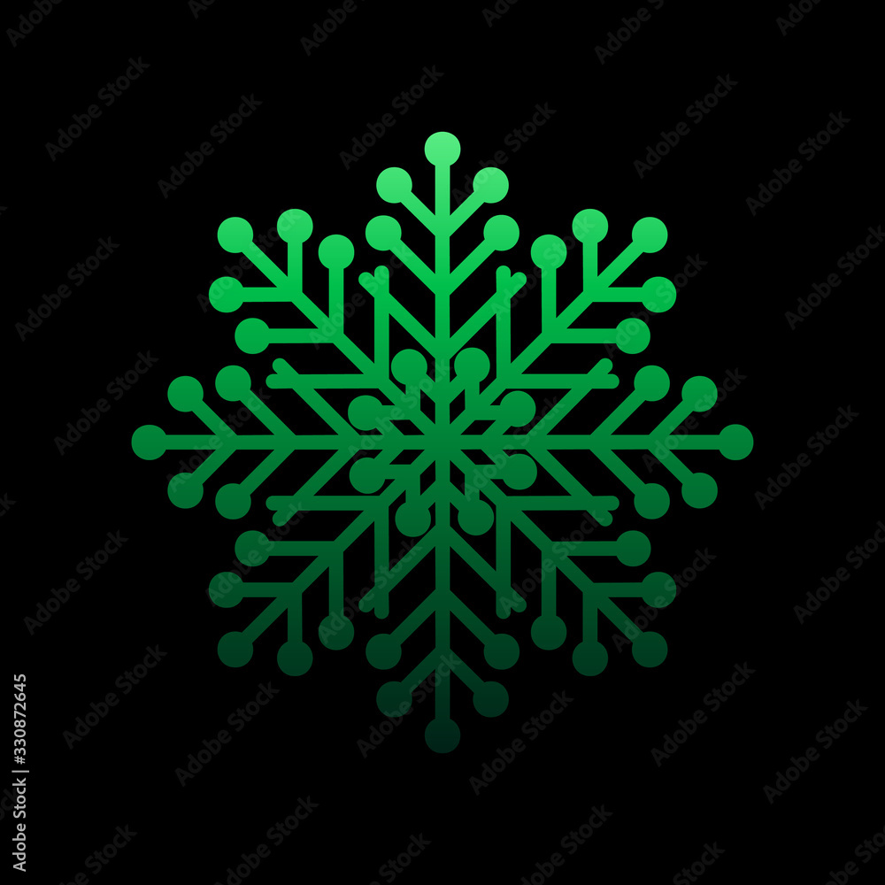 Poster snowflake, snow, winter nolan icon. simple thin line, outline vector of snowflakes icons for ui and 