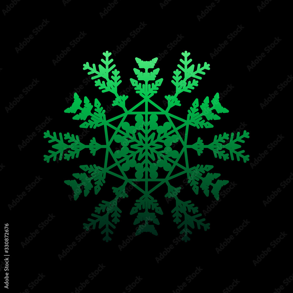 Poster snowflake, snow, winter nolan icon. simple thin line, outline vector of snowflakes icons for ui and 
