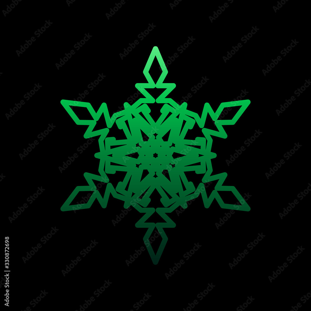 Poster snowflake, snow, winter nolan icon. simple thin line, outline vector of snowflakes icons for ui and 