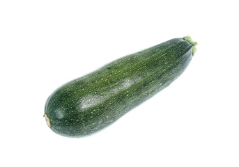 Fresh zucchini on white backgruond