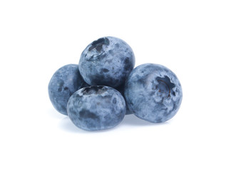 blueberries isolated on white background