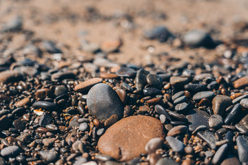 Stone on the Beach; natural background