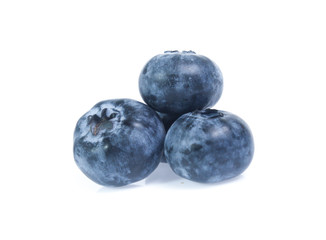 blueberries isolated on white background