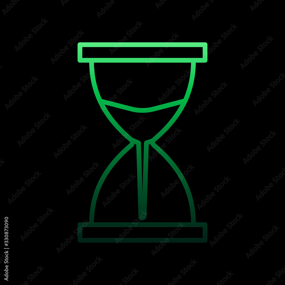 Aufkleber hourglass nolan icon. simple thin line, outline vector of time icons for ui and ux, website or mobil