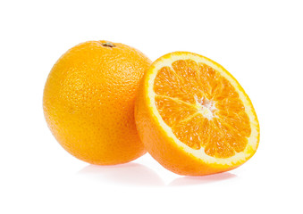 Orange fruit isolated on white background