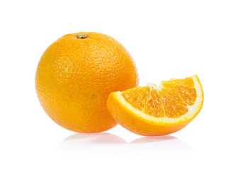 Orange fruit isolated on white background