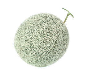 green melon isolated on white