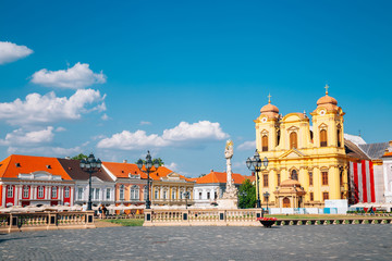 Piata Unirii Union square in Timisoara, Romania