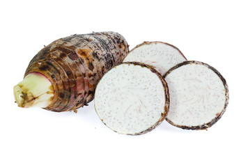 taro isolated on white background