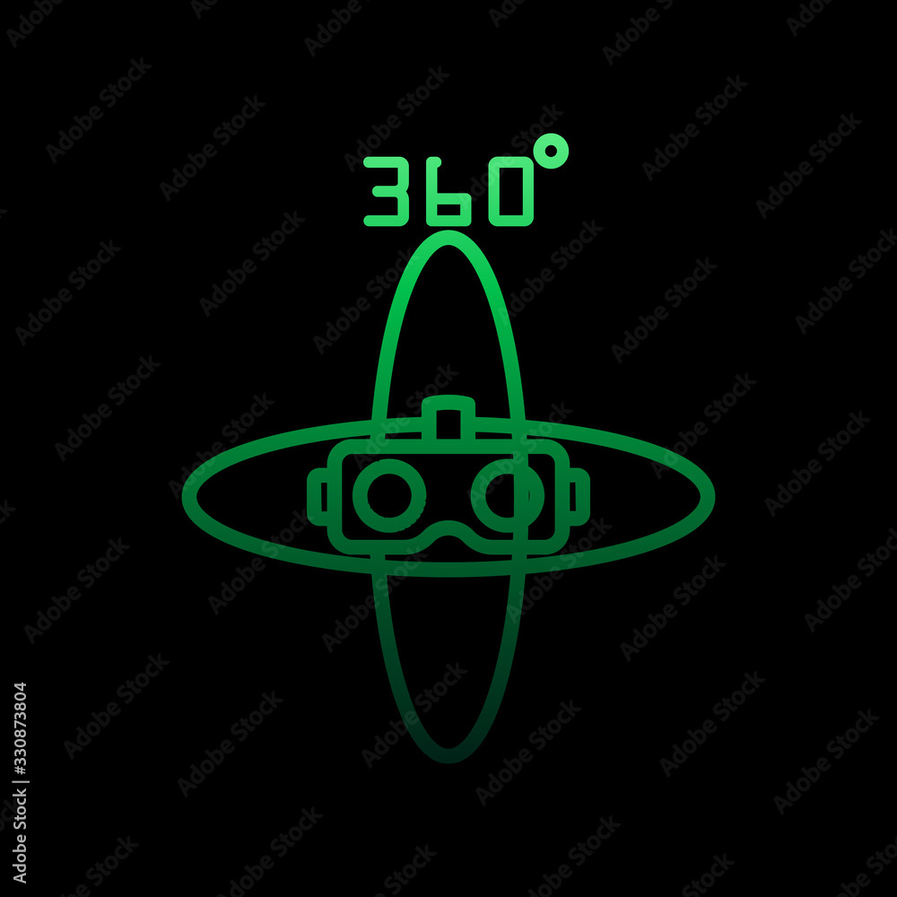Poster virtual reality glasses nolan icon. simple thin line, outline vector of virtual reality icons for ui