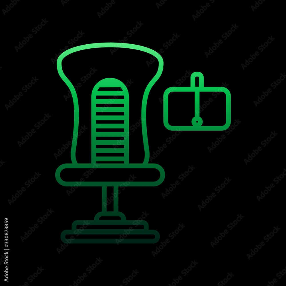 Poster virtual reality chair nolan icon. simple thin line, outline vector of virtual reality icons for ui a