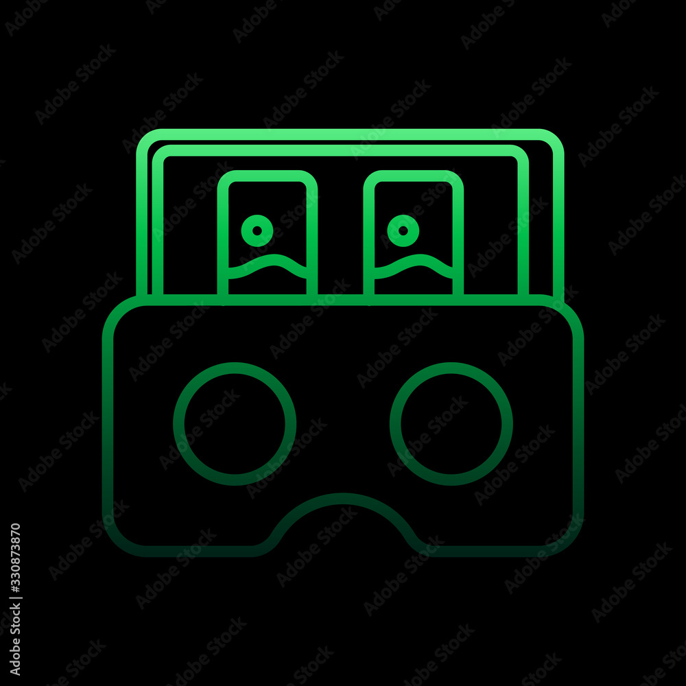 Poster virtual reality glasses nolan icon. simple thin line, outline vector of virtual reality icons for ui