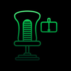 Virtual reality chair nolan icon. Simple thin line, outline vector of virtual reality icons for ui and ux, website or mobile application