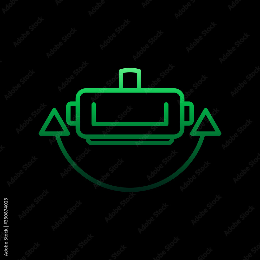 Aufkleber virtual reality glasses nolan icon. simple thin line, outline vector of virtual reality icons for ui