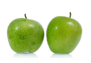 Green apple, isolated on white background