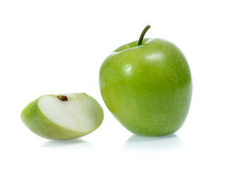 Green apple, isolated on white background