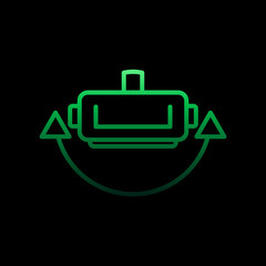 Virtual reality glasses nolan icon. Simple thin line, outline vector of virtual reality icons for ui and ux, website or mobile application