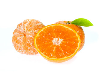 orange fruit isolated on white