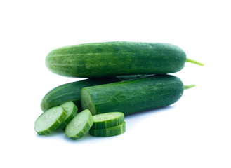 Cucumber  isolated on white background