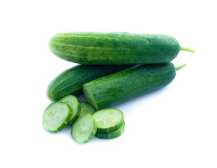 Cucumber  isolated on white background