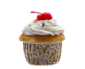 cupcakes isolated on white