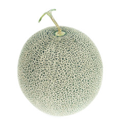 green melon isolated on white background
