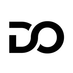Initial letter D, O, D and O logo design inspiration in modern style