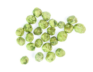 dry peas isolated on a white background