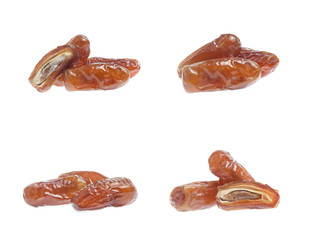 date plam isolated on white background (set  mix   collection)
