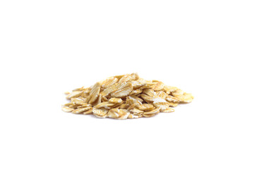 oats, oatmeal isolated on white background