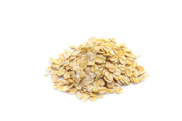 oats, oatmeal isolated on white background