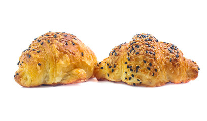 Croissant isolated on white background