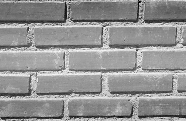 Old white brick wall in the countryside.
