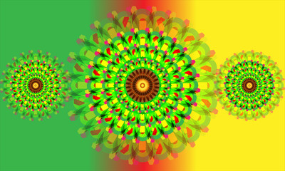 Abstract background. Decorative round ornament. Geometric Mandala Design