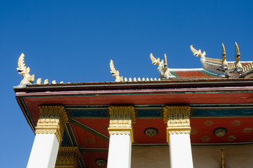 detail of temple in bangkok thailand