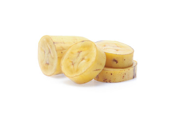 Banana isolated on the white background