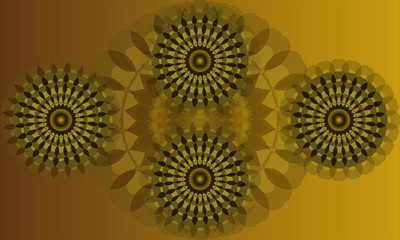 Abstract background. Decorative round ornament. Geometric Mandala Design