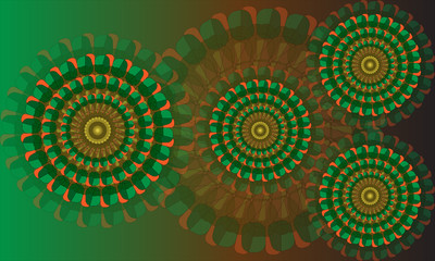 Abstract background. Decorative round ornament. Geometric Mandala Design