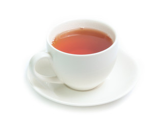 Cup of tea isolated on white background