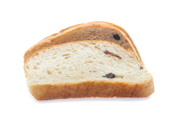 Sliced bread isolated on a white background
