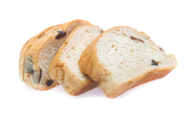 Sliced bread isolated on a white background