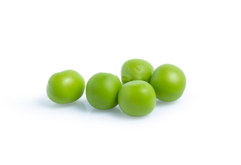 green Pea vegetable isolated on white background