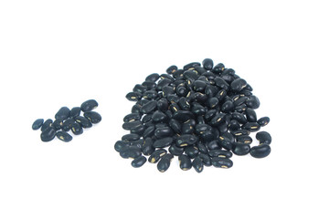 black beans isolated