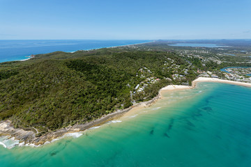 Noosa National Park looking south-east towards Sunshine Beach © Aerometrex