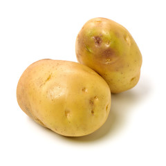 New potato isolated on white background