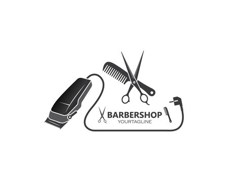 clippers icin vector  for barber business illustration