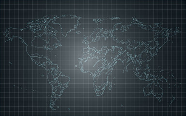 Fototapeta na wymiar world map abstract technology background