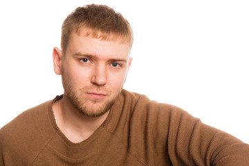 Obraz premium Young handsome European man