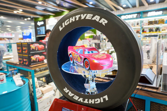 HONG KONG, CHINA - CIRCA APRIL, 2019: goods on display at the E-Lifestyle by Sprint-Cass in Hong Kong International Airport.