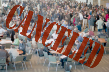 canceled public meeting or conference